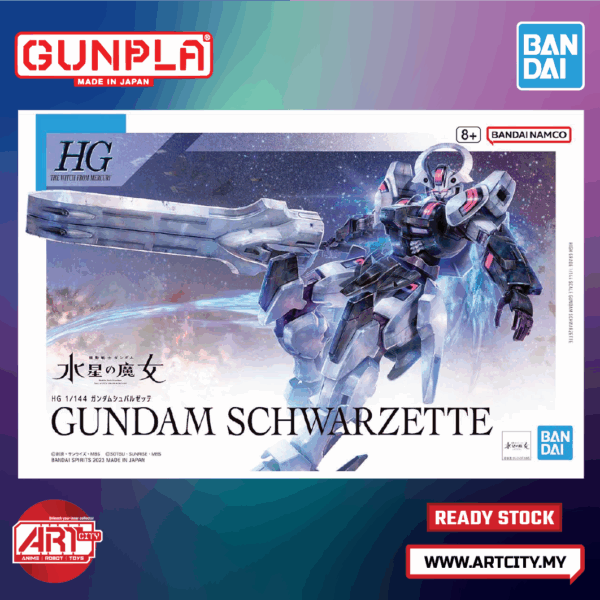 Bandai HG - Gundam Schwarzette - 1/144 Scale - Witch of Mercury - Aerial