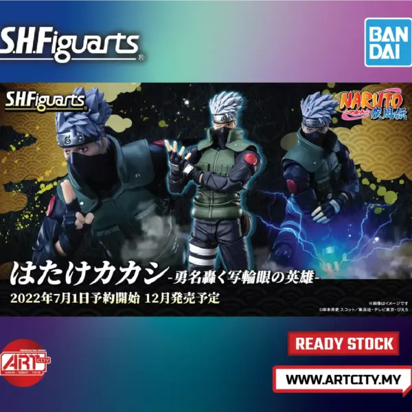 Bandai S.H.Figuarts - SHF Kakashi Hatake - The famed Sharingan Hero - Naruto Shippuden