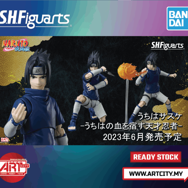 Bandai S.H.Figuarts - SHF Sasuke Uchiha - Ninja Prodigy of the Uchiha Clan Bloodline - Naruto Shippuden